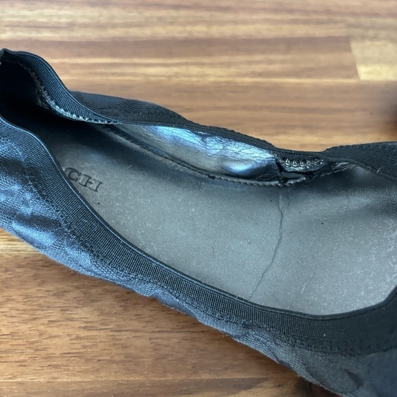 Coach Chelsey Ballet Flats shoes Leather Cap Round Toe size 6.5 - Picture 10 of 13